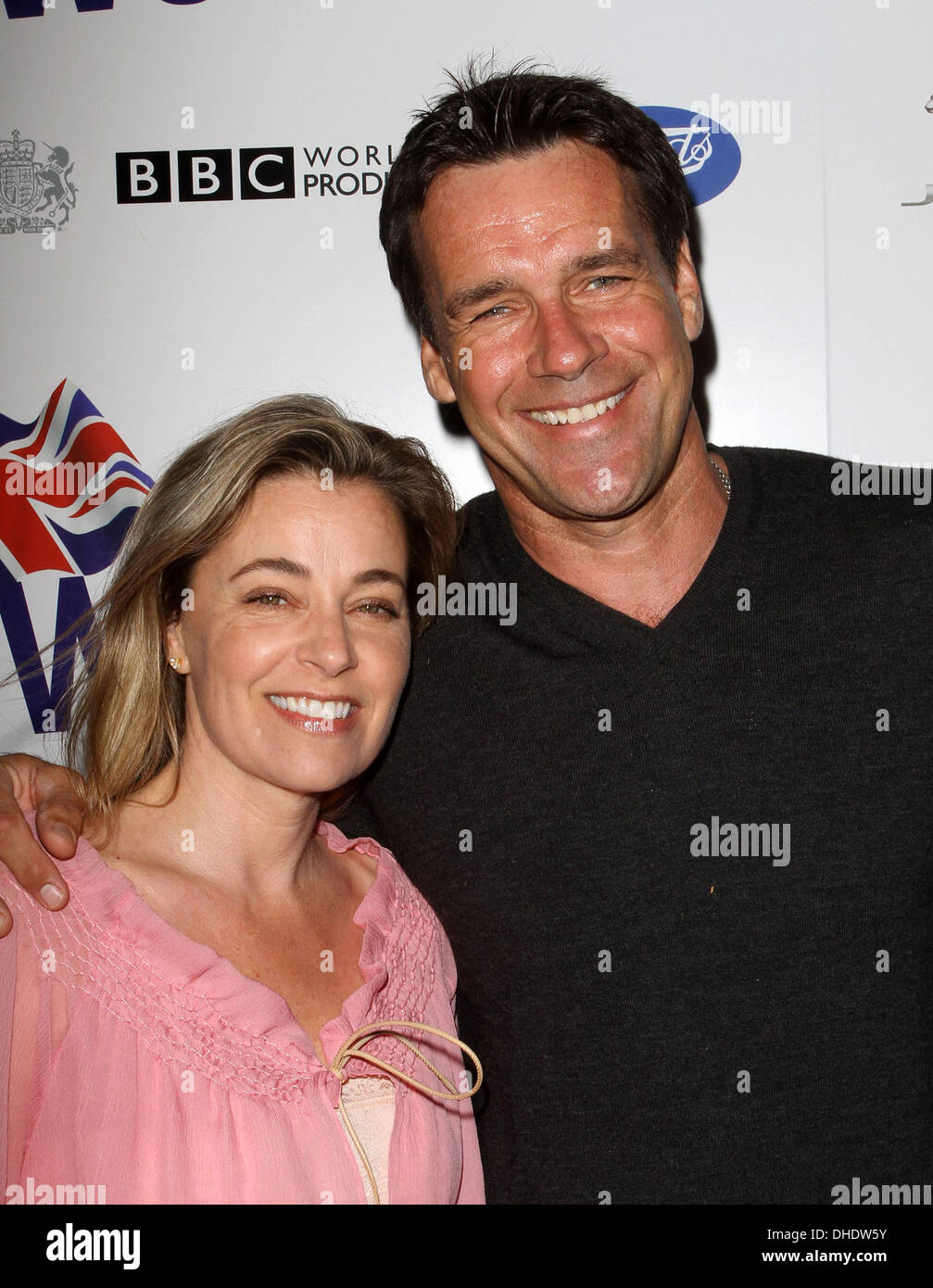 David James Elliott wife Nanci Chambers BritWeek Los Angeles Red Carpet Launch Party held at a Private Residence - Arrivals Los Stock Photo