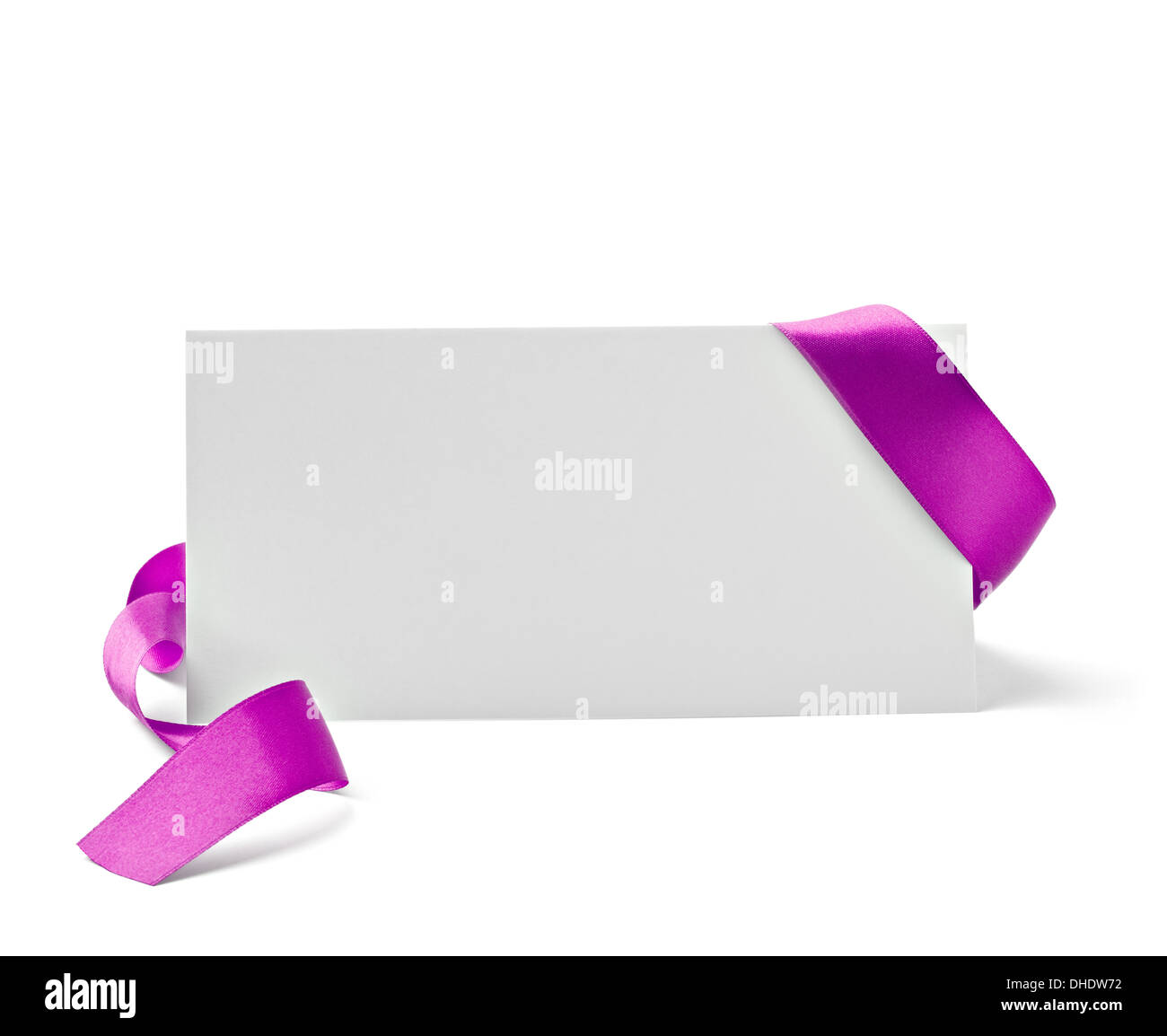 note with ribbon Stock Photo - Alamy