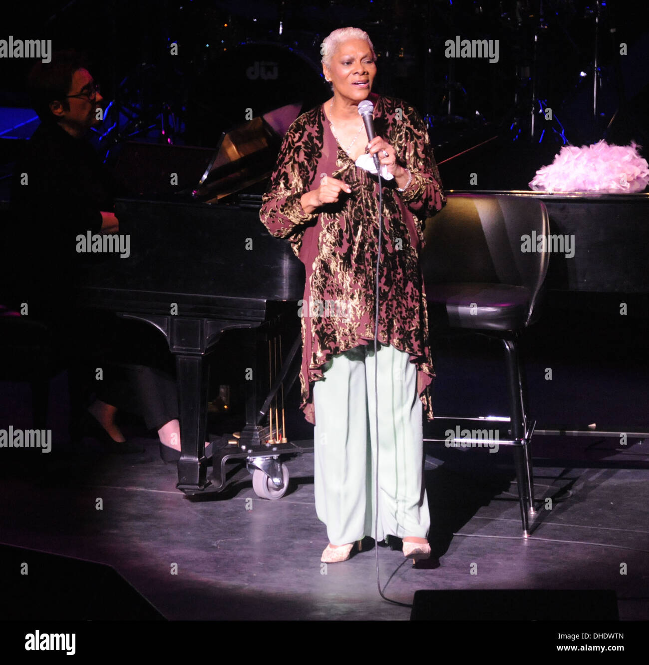 Dionne Warwick performing live at a Charity Concert for St Ignatius