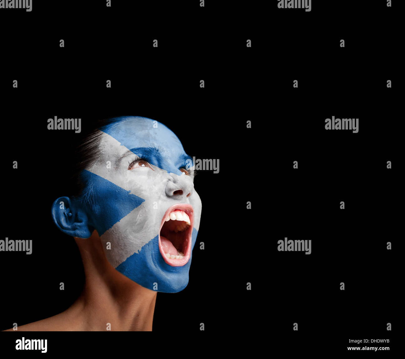 The Scotland flag Stock Photo