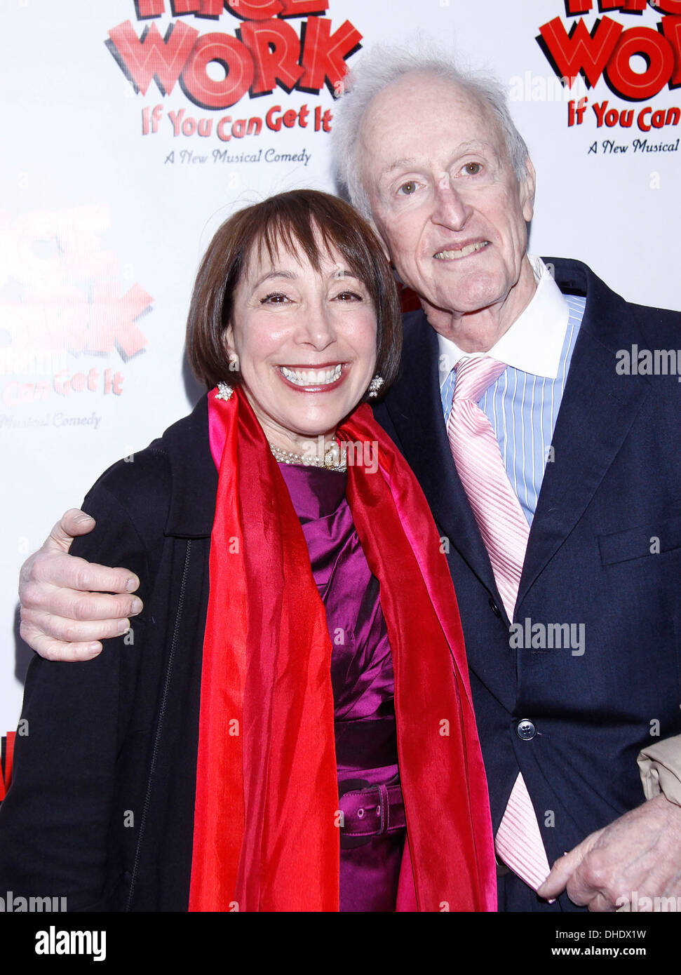 Didi Conn and David Shire Broadway opening night of 'Nice Work If You Can Get It' at Imperial Theatre – Arrivals New York City Stock Photo