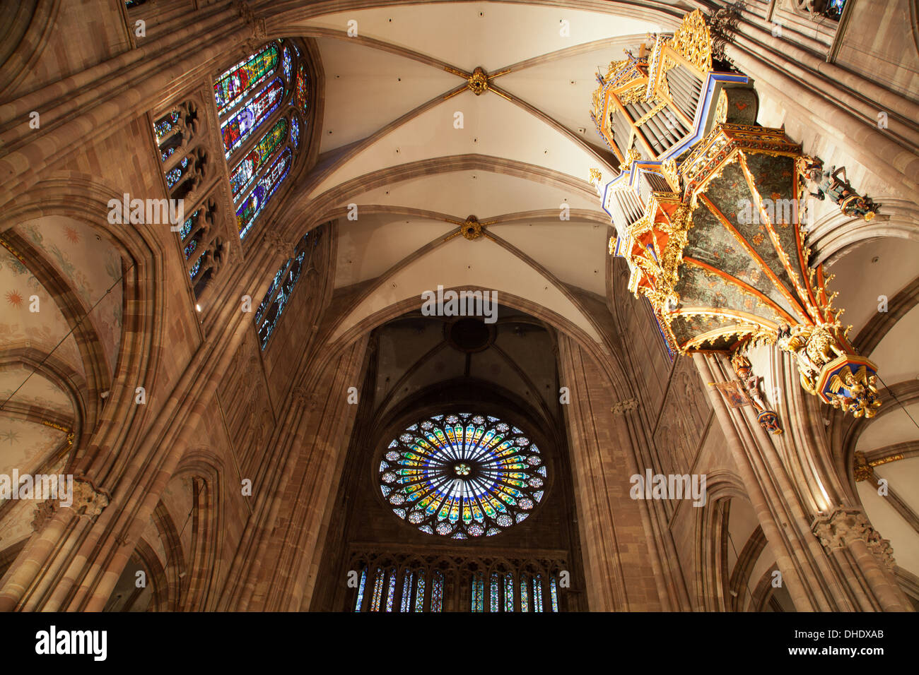 Cathedral of Our Lady of Strasbourg, Alsace, France. Stock Photo