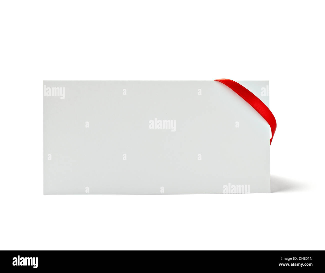 note with ribbon Stock Photo - Alamy