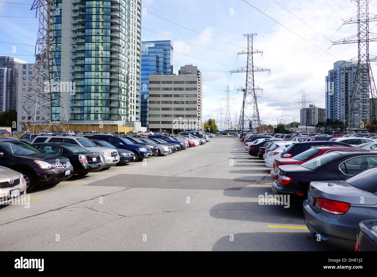 Parking lot in Toronto, Canada Stock Photo Alamy