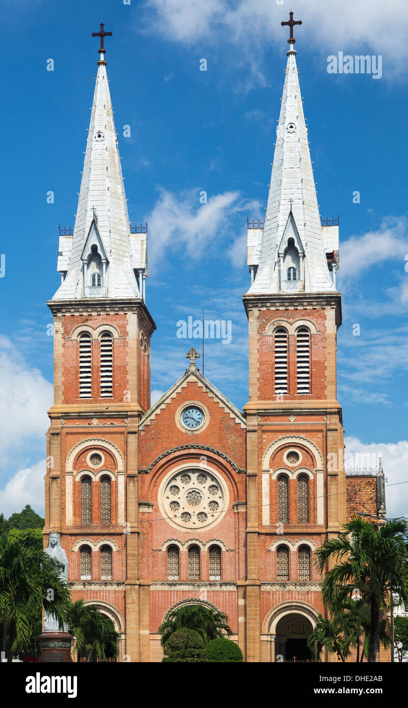 Notre Dam cathedral in Ho Chi Minh city (Saigon), Vietnam Stock Photo