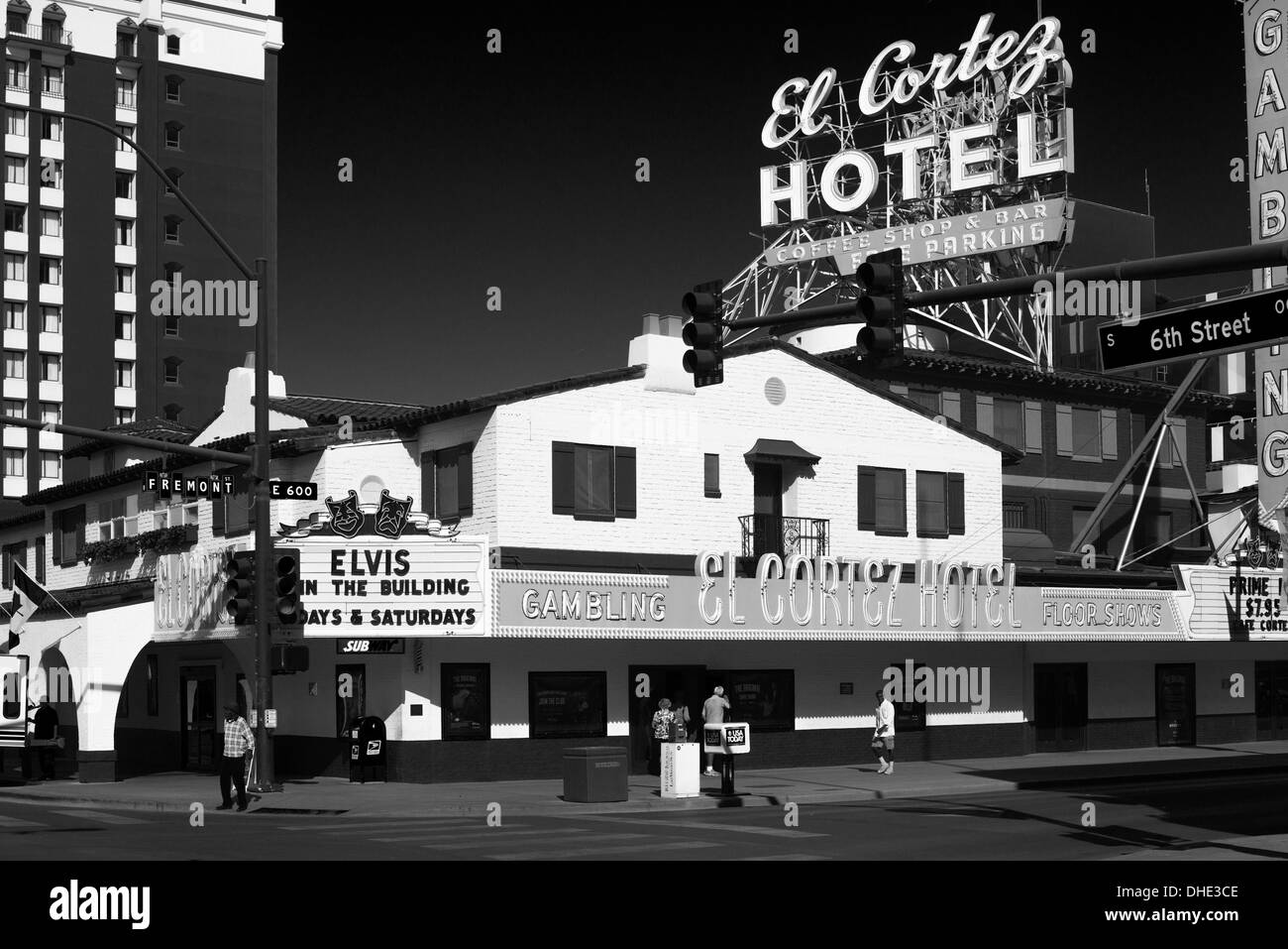 The El Cortez Hotel and Casino in Las Vegas, USA Stock Photo