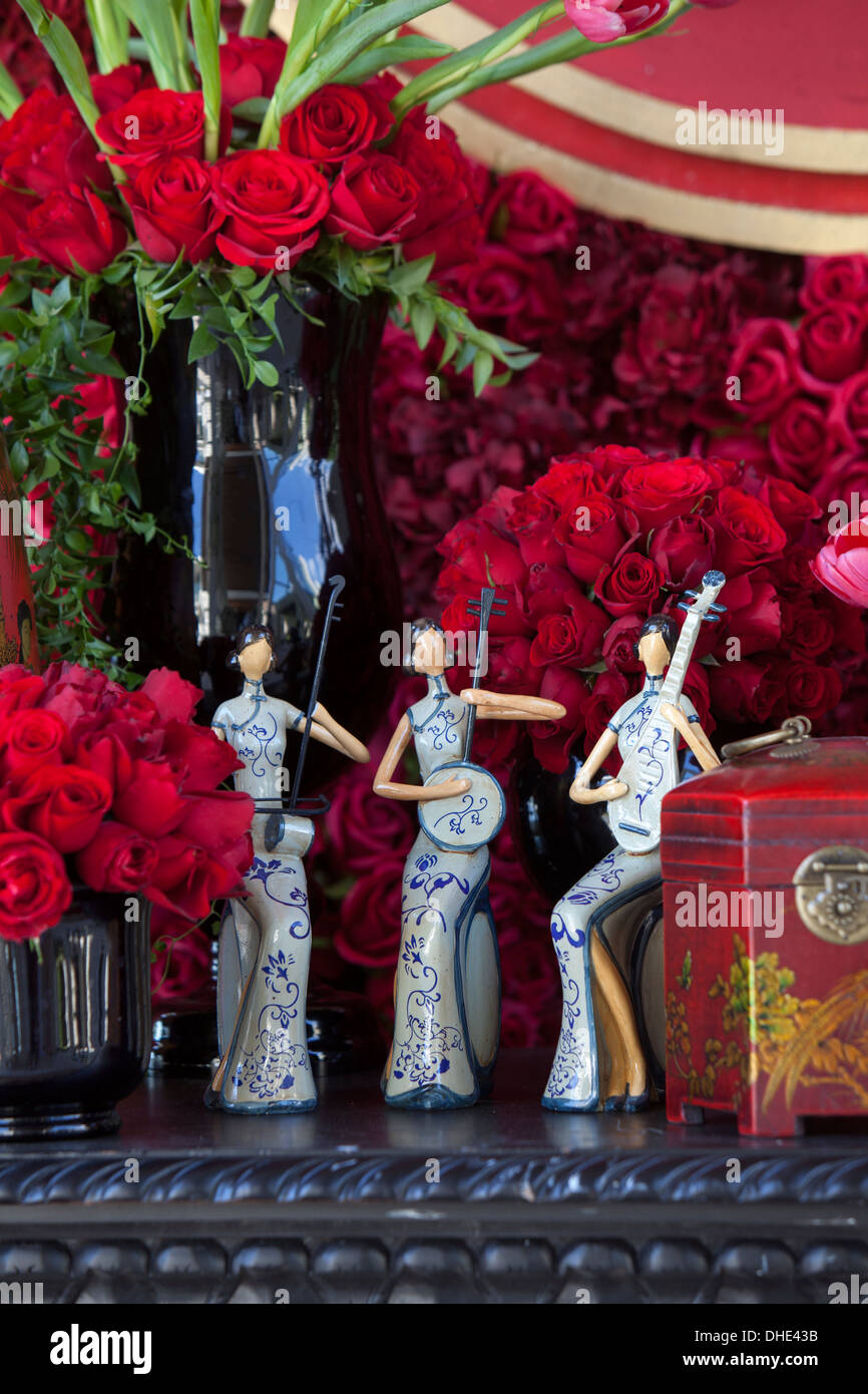 Wedding decoration in Wedding Reception area in Asian wedding Stock ...