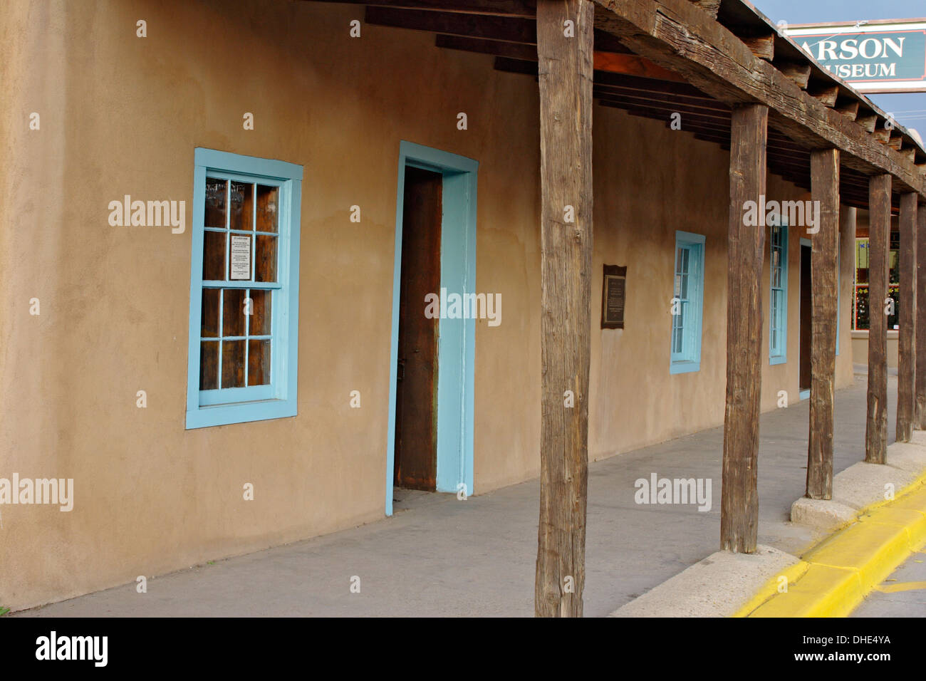 Kit Carson Home (purchased in 1843) and Museum, Taos, New Mexico USA Stock Photo