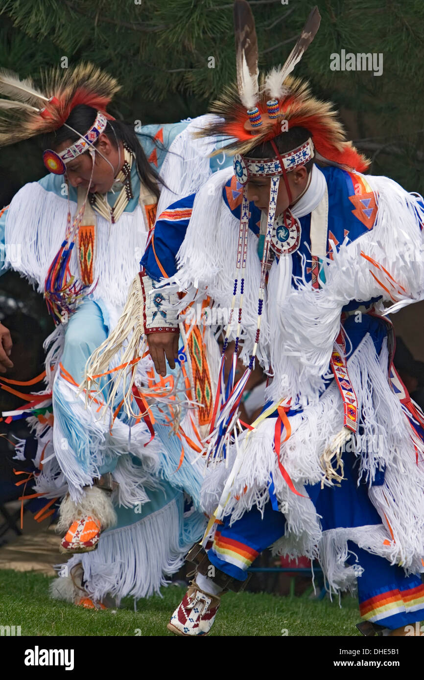 Indian male dancers, Totah Festival Pow Wow, Farmington, New Mexico USA