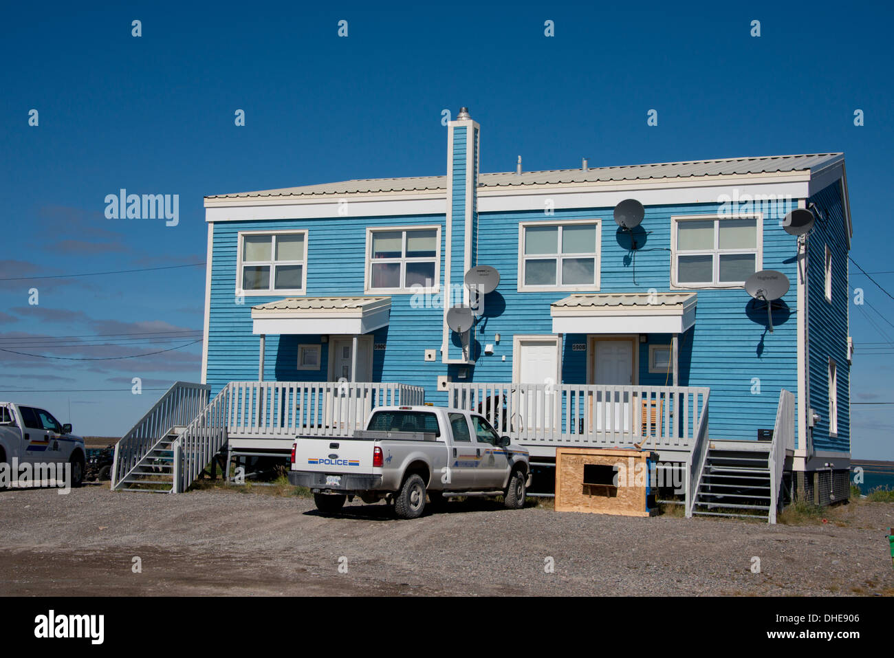 Canada, Nunavut, western shore of Hudson Bay, Kivalliq Region, Arviat. Typical northern