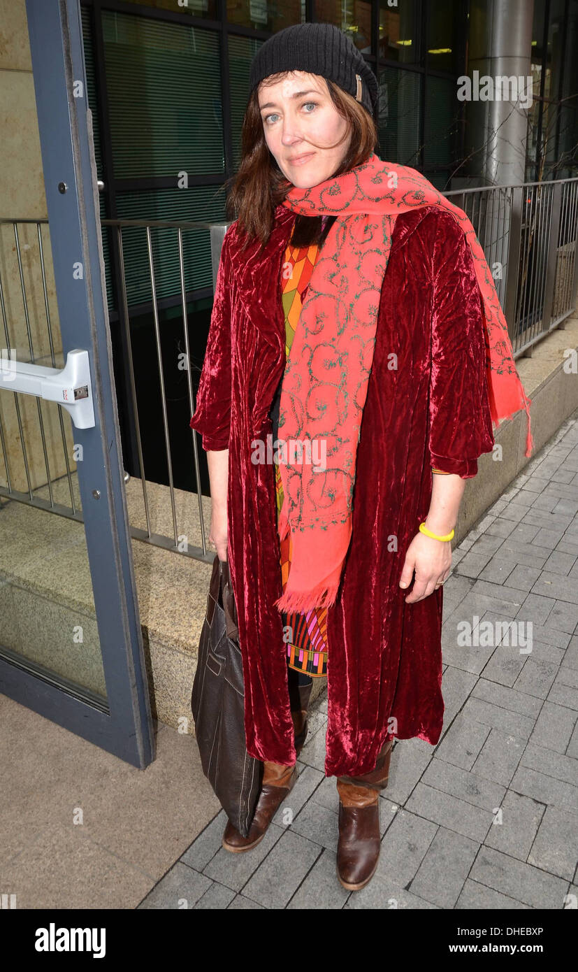 Maria Doyle Kennedy outside the Today FM radio station Dublin, Ireland -  26.04.12 Stock Photo - Alamy