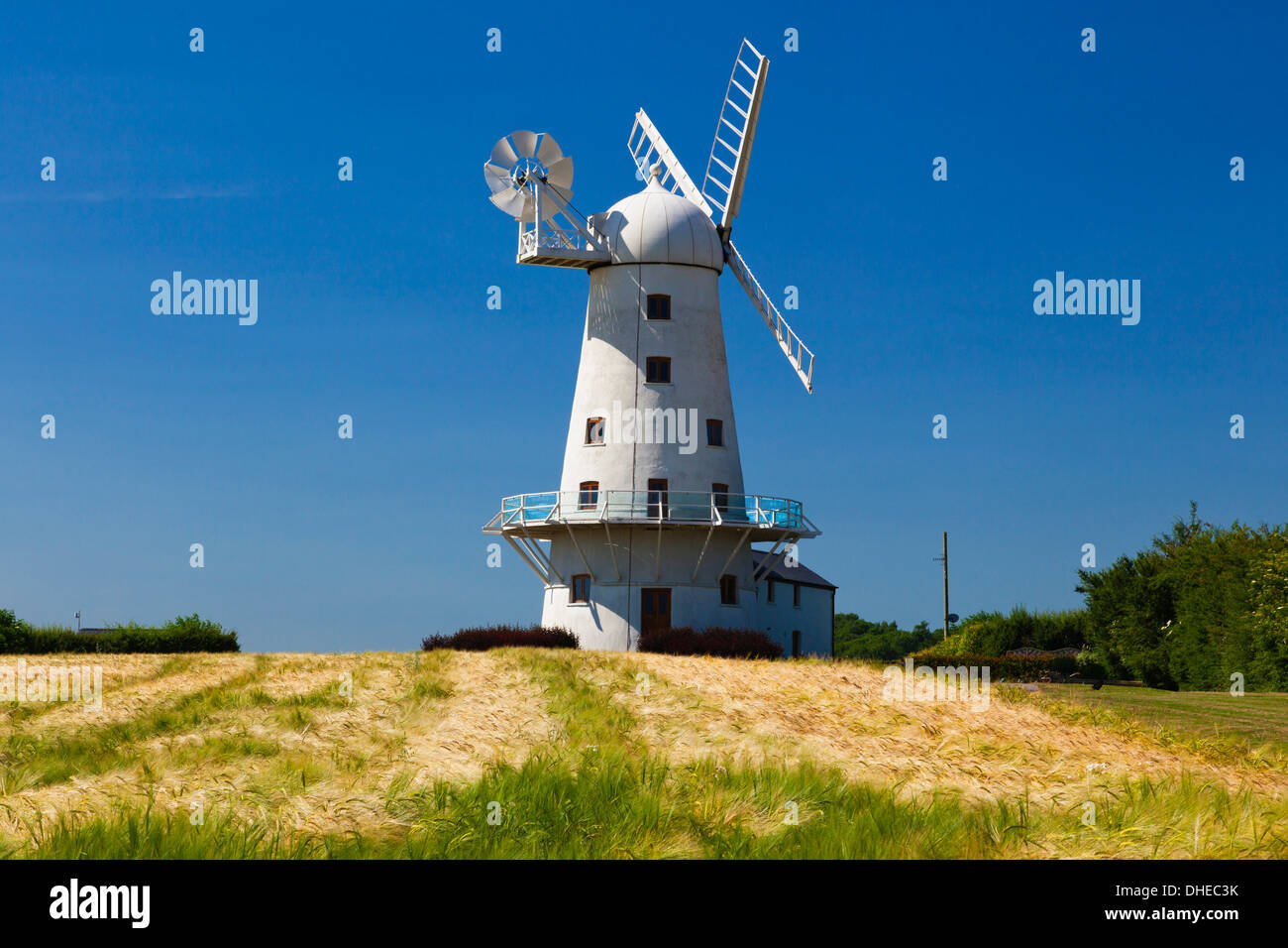 Llancayo Windmill, near Usk, Monmouthshire, Wales, United Kingdom, Europe Stock Photo
