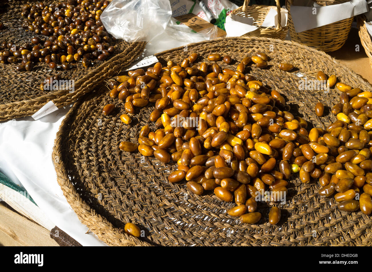 Dates for sale on a street market stall Stock Photo Alamy