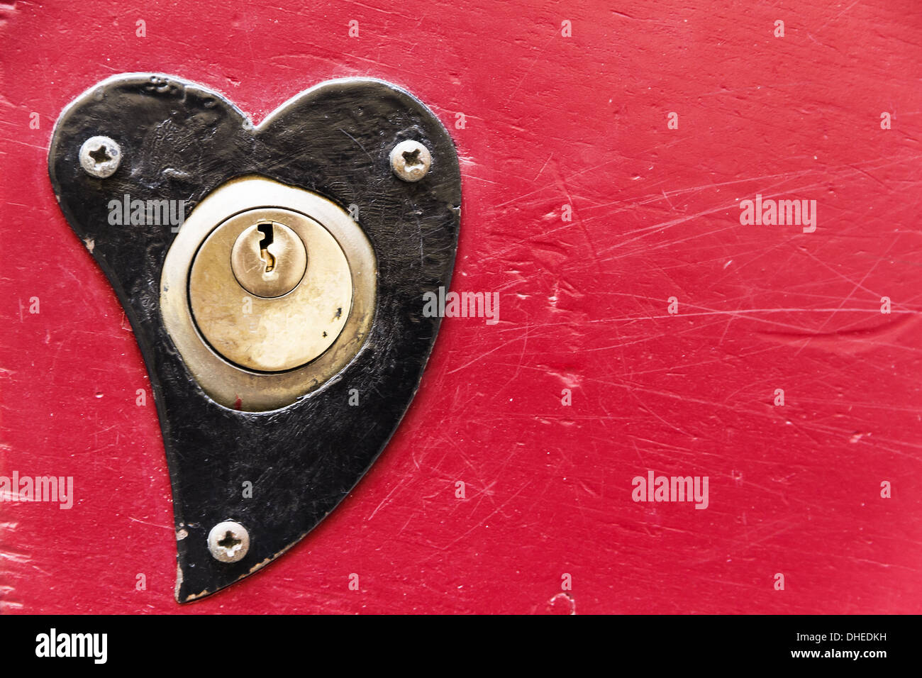 locked in one's heart Stock Photo