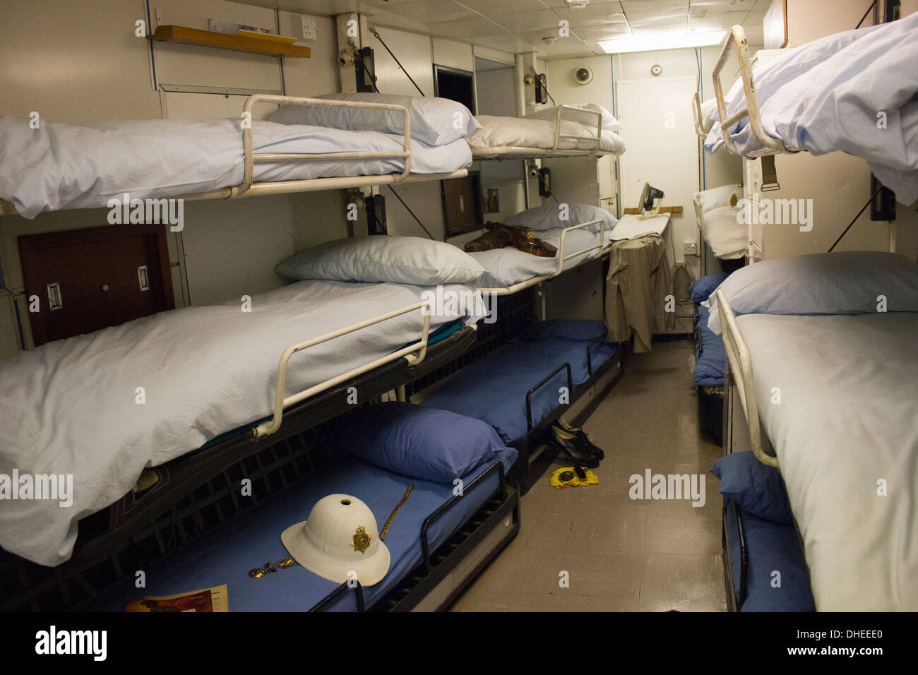 Royal navy ship crew quarters hi-res stock photography and images