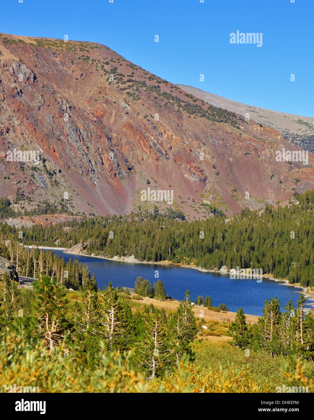 Blue and red sky over mountain hires stock photography and images Alamy