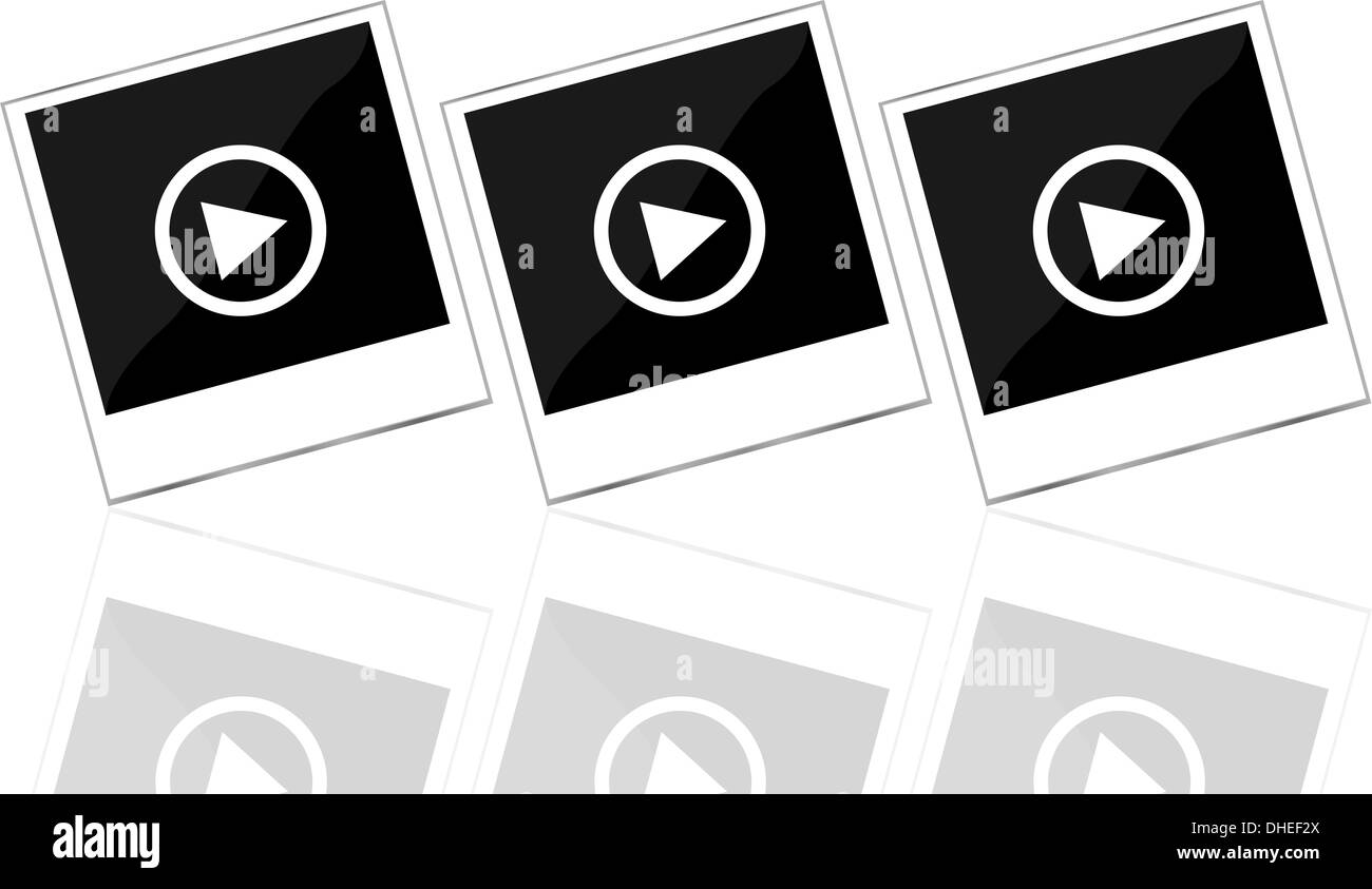 instant photo frames set Stock Photo Alamy