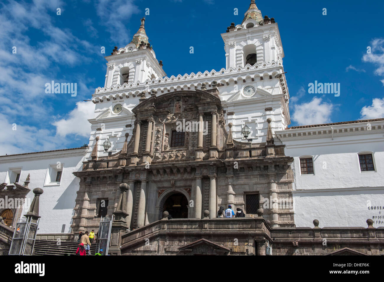 San Francisco Church and Convent, Quito, UNESCO World Heritage Site, Pichincha Province, Ecuador Stock Photo