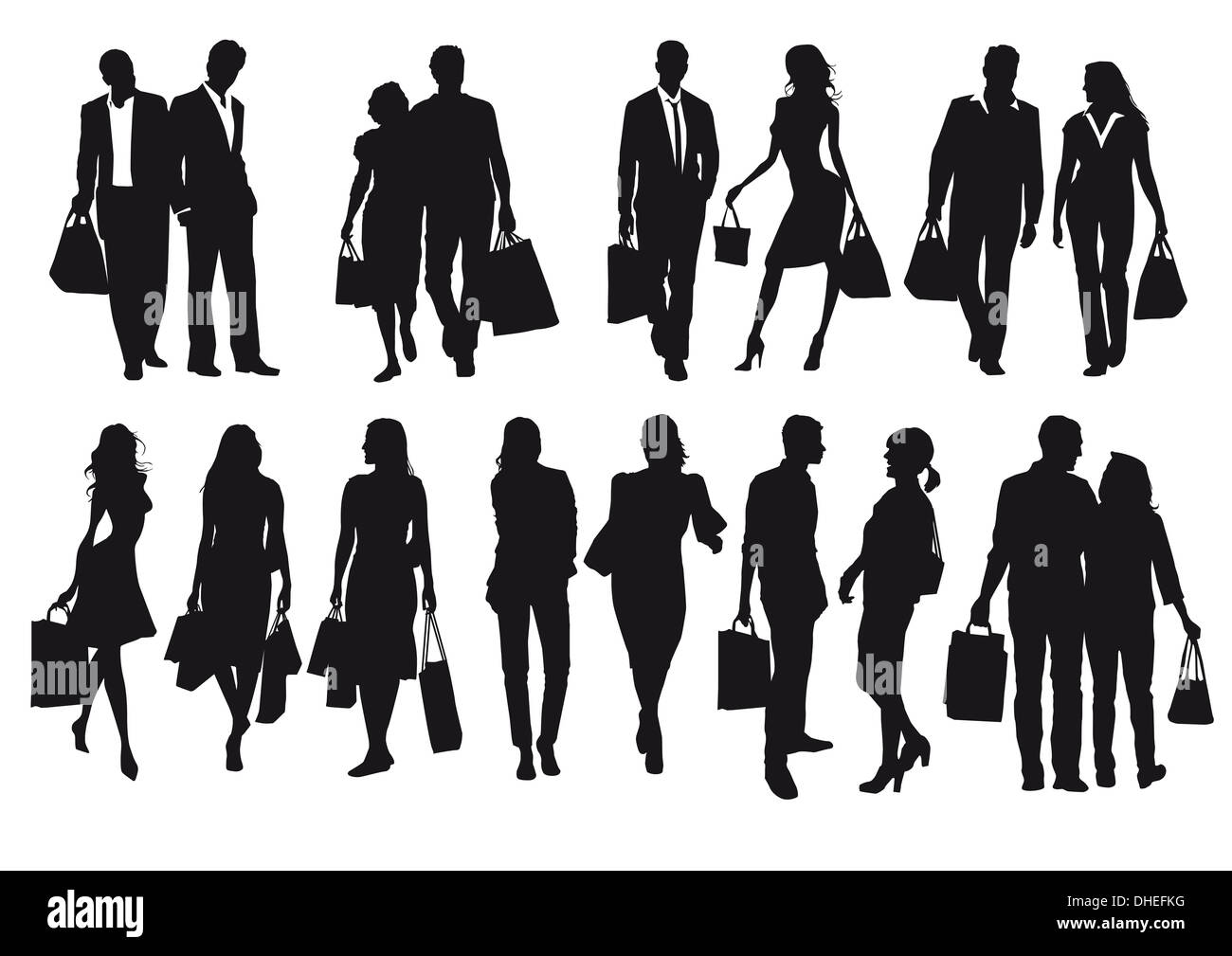 Black silhouettes hi-res stock photography and images - Alamy
