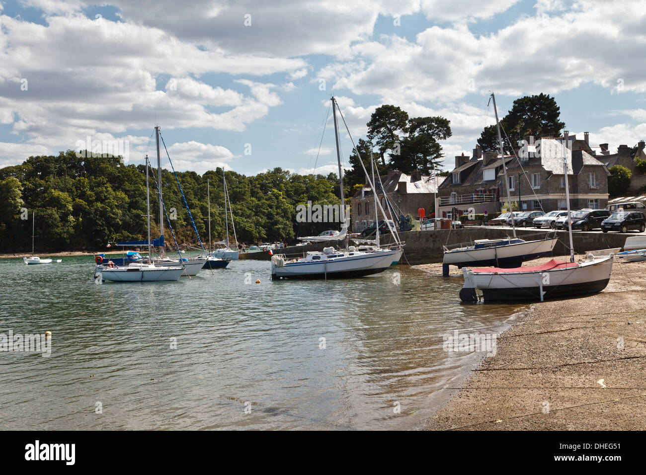 La Richardais and the River Rance, Brittany, France Stock Photo