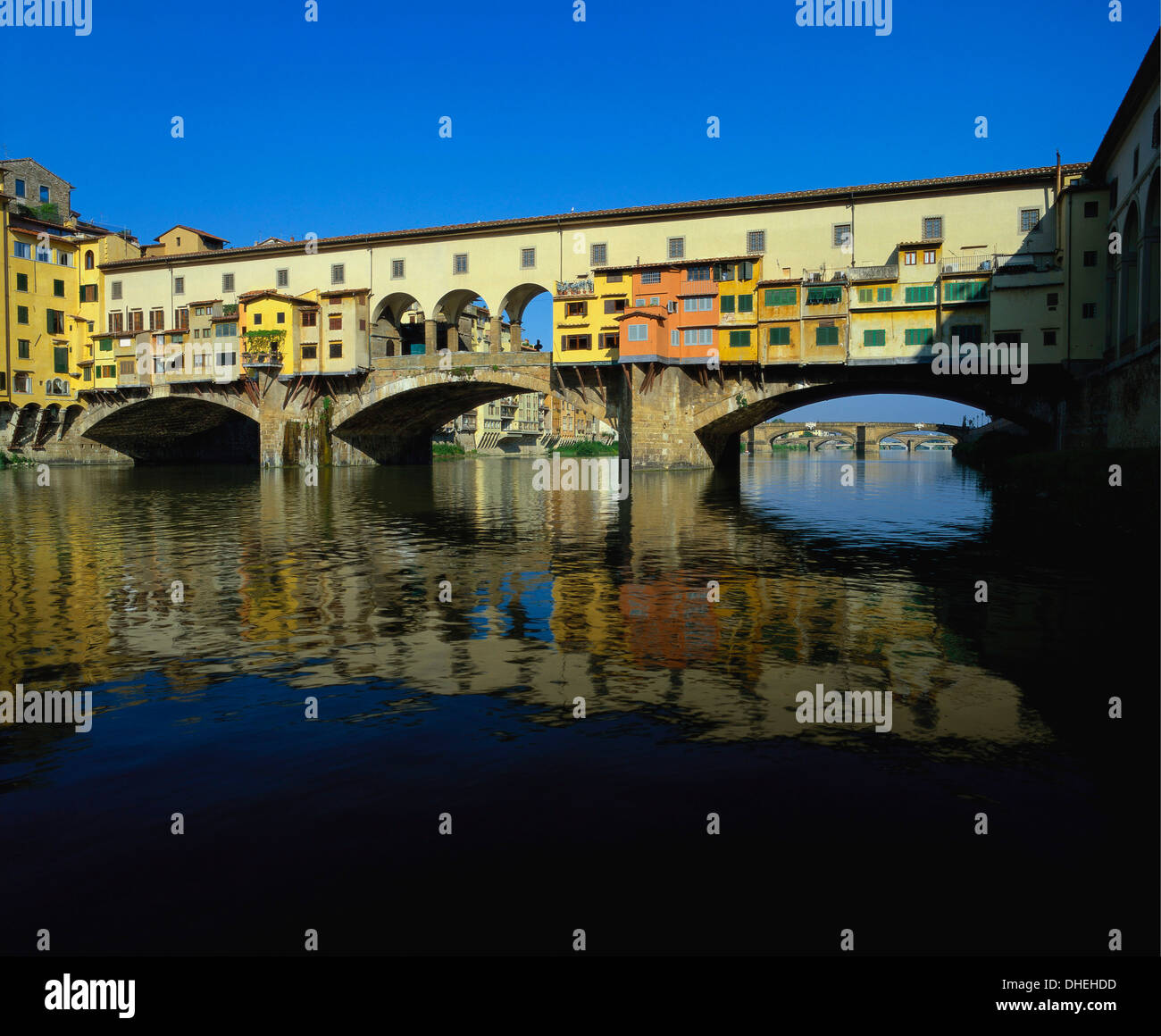 Ponte Vecchio Over the River Arno, Florence, Italy Stock Photo
