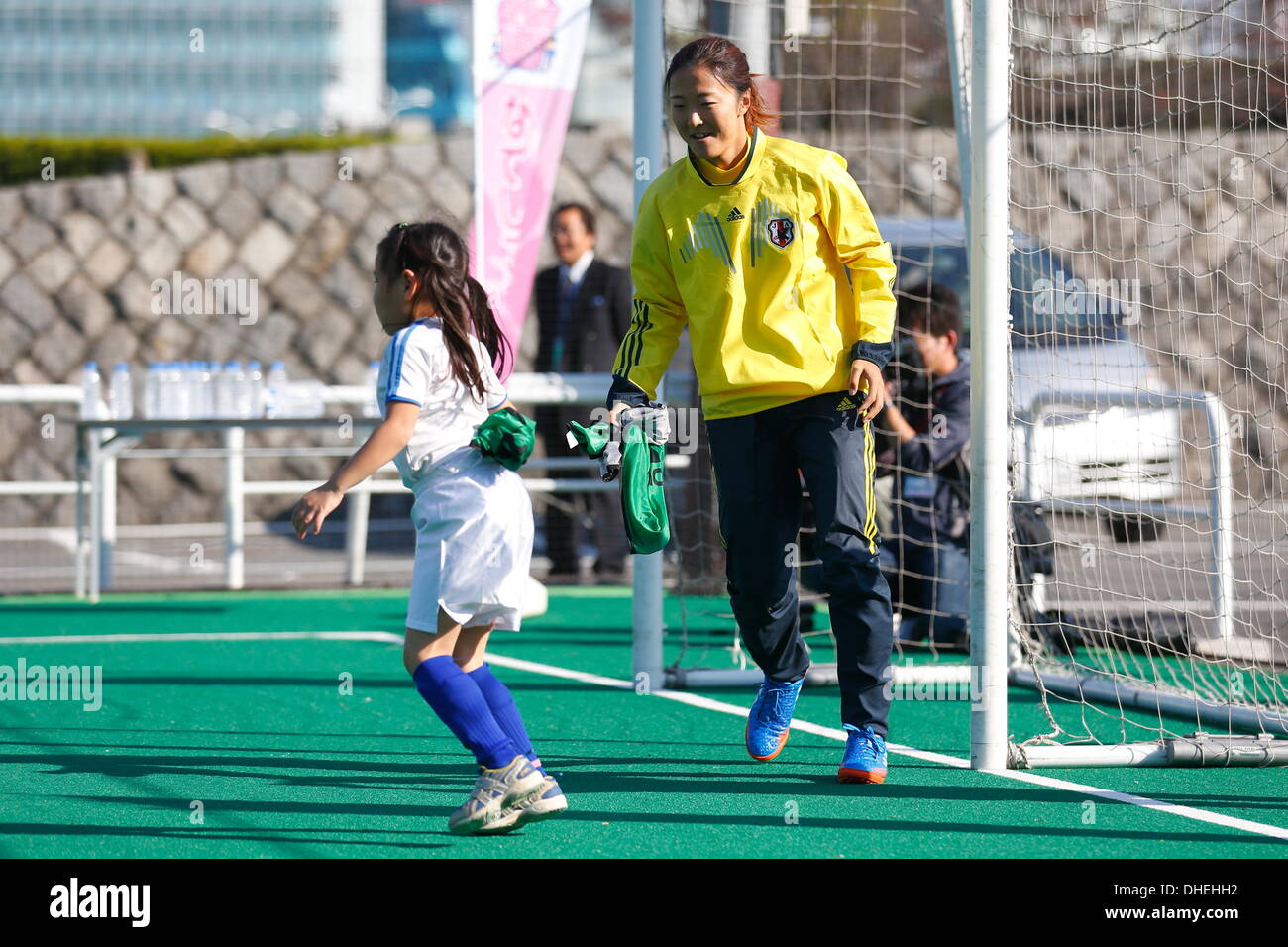 Yuki Ogimi, NOVEMBER 8, 2013 - Football : Nadeshiko Friends Square Kick-off event at National Yoyogi Stadium Futsal Court, Tokyo, Japan. (Photo by AFLO SPORT) [0006] Stock Photo