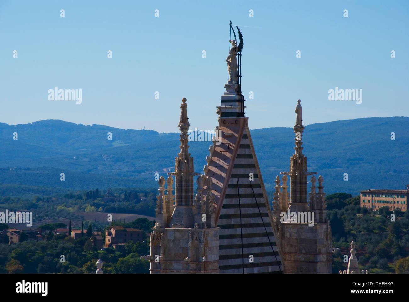 Spire, Sienna, Tuscany, Italy, Europe Stock Photo