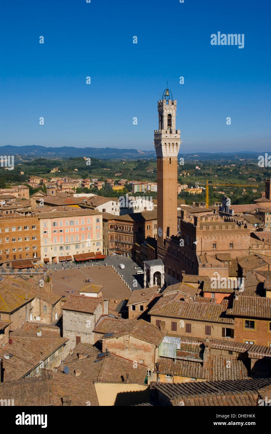 Palazzo Pubblico, Siena, UNESCO World Heritage Site, Tuscany, Italy, Europe Stock Photo