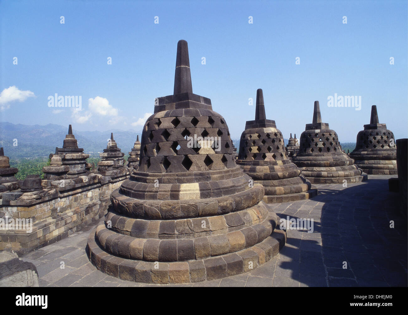 Buddhist Temple, Borobudur, Java, Indonesia Stock Photo - Alamy