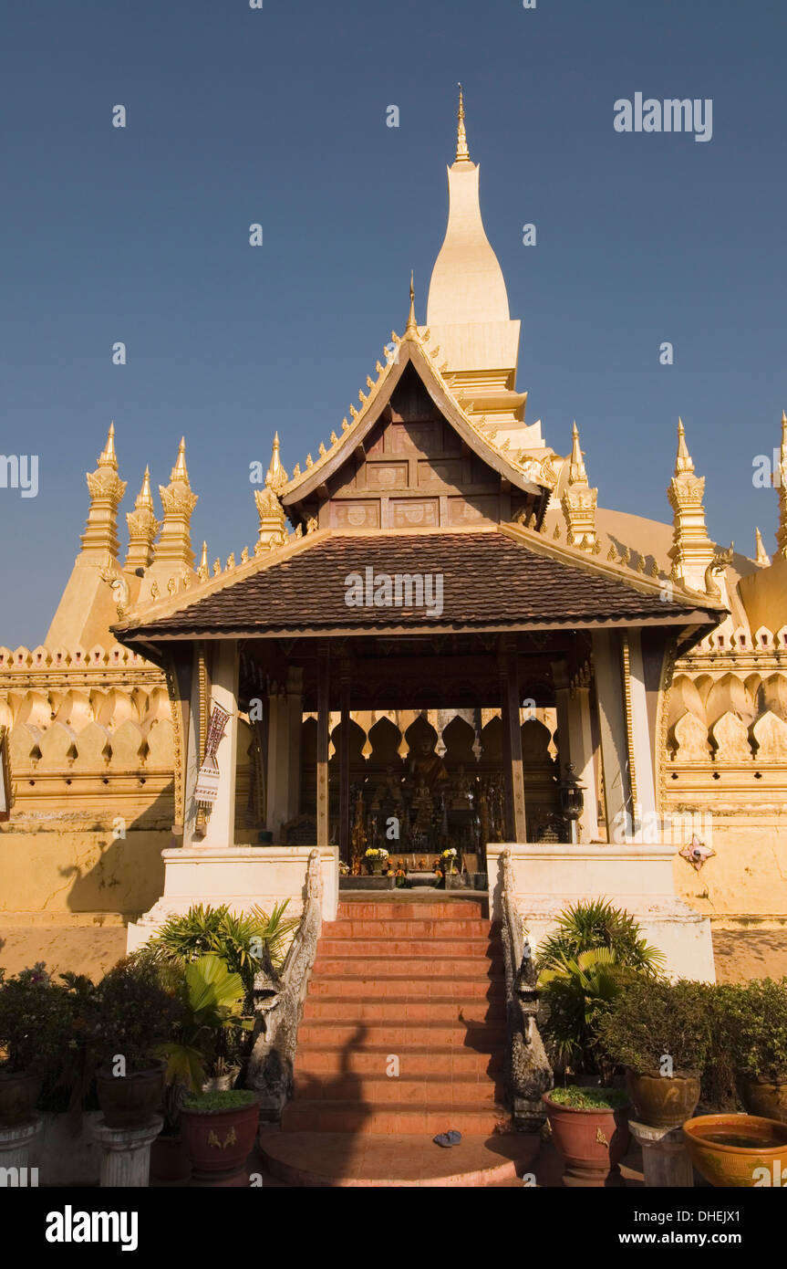 Pha Tat Luang, Vientiane, Laos Stock Photo