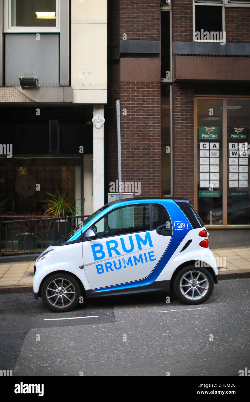 Brum Brummie drive and go car rental in Birmingham city centre Stock Photo