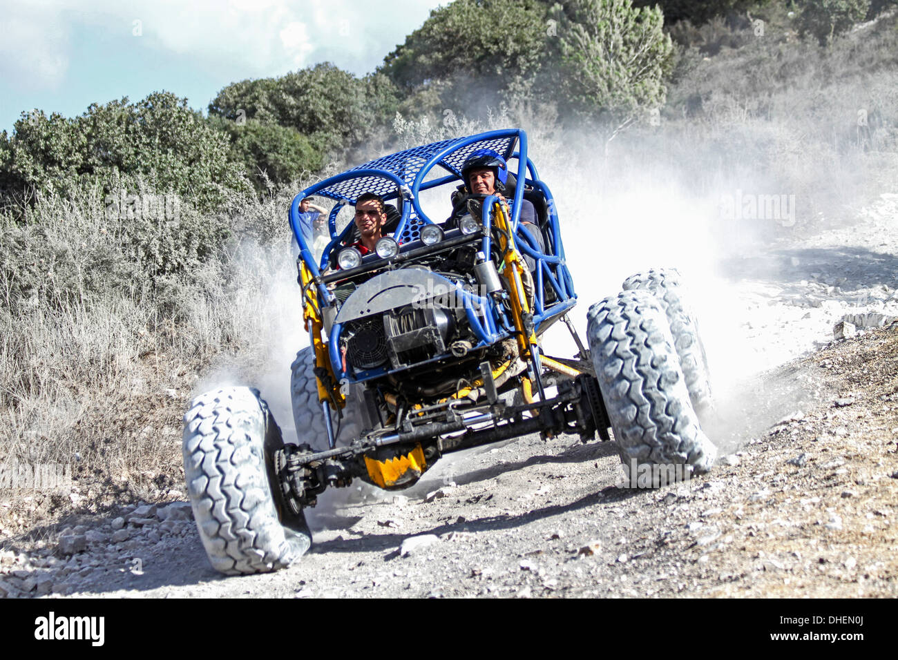 Cross country rally. A racing buggy event. Photographed in Israel Stock Photo