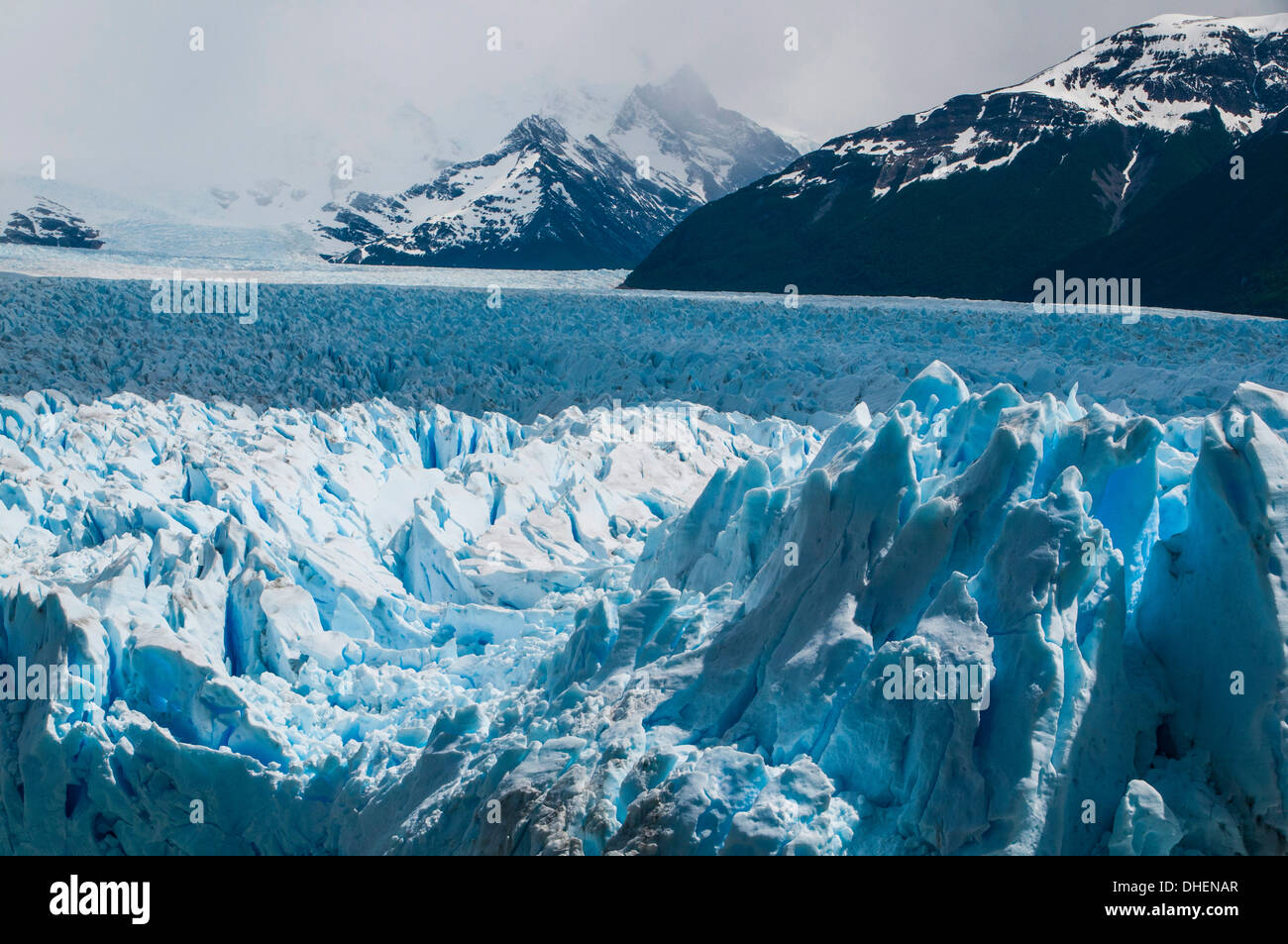 Perito Moreno Glacier, Los Glaciares National Park, UNESCO World Heritage Site, Patagonia, Argentina Stock Photo