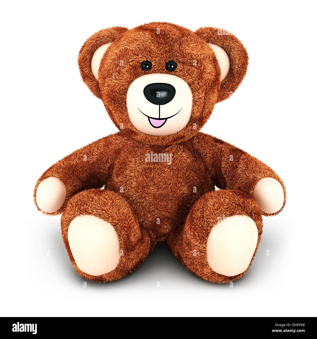 3d teddy bear, isolated white background, 3d image Stock Photo - Alamy