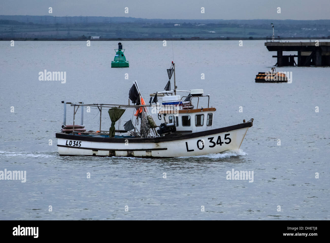 Fishing Smack off Canvey Island Stock Photo Alamy