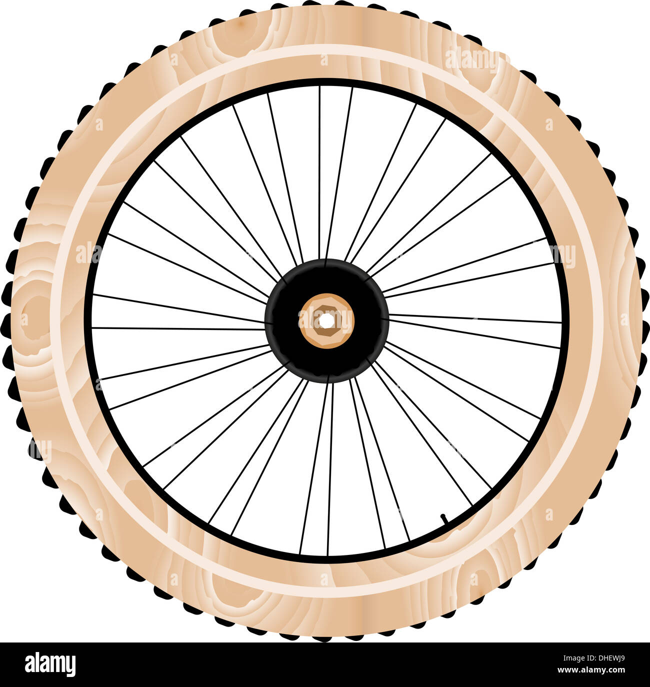 antique wood bike wheels Stock Photo Alamy