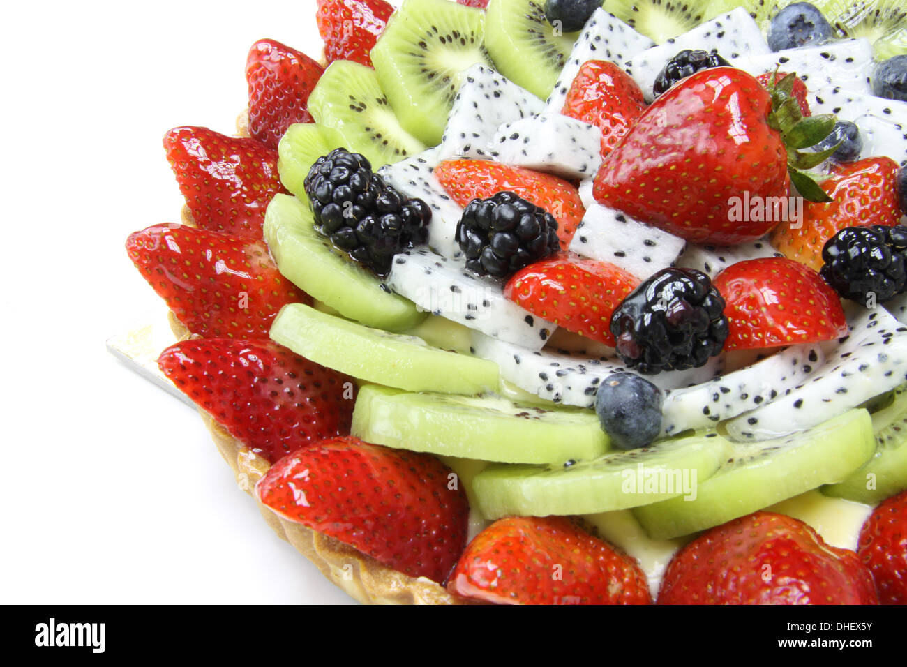 Fresh fruit pie Stock Photo - Alamy