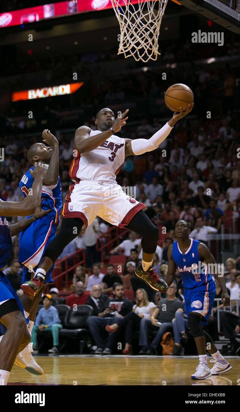 Miami, Florida, USA. 7th Nov, 2013. Miami Heat shooting guard Dwyane