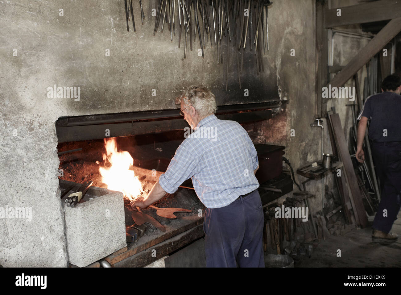 Blacksmiths at work Stock Photo