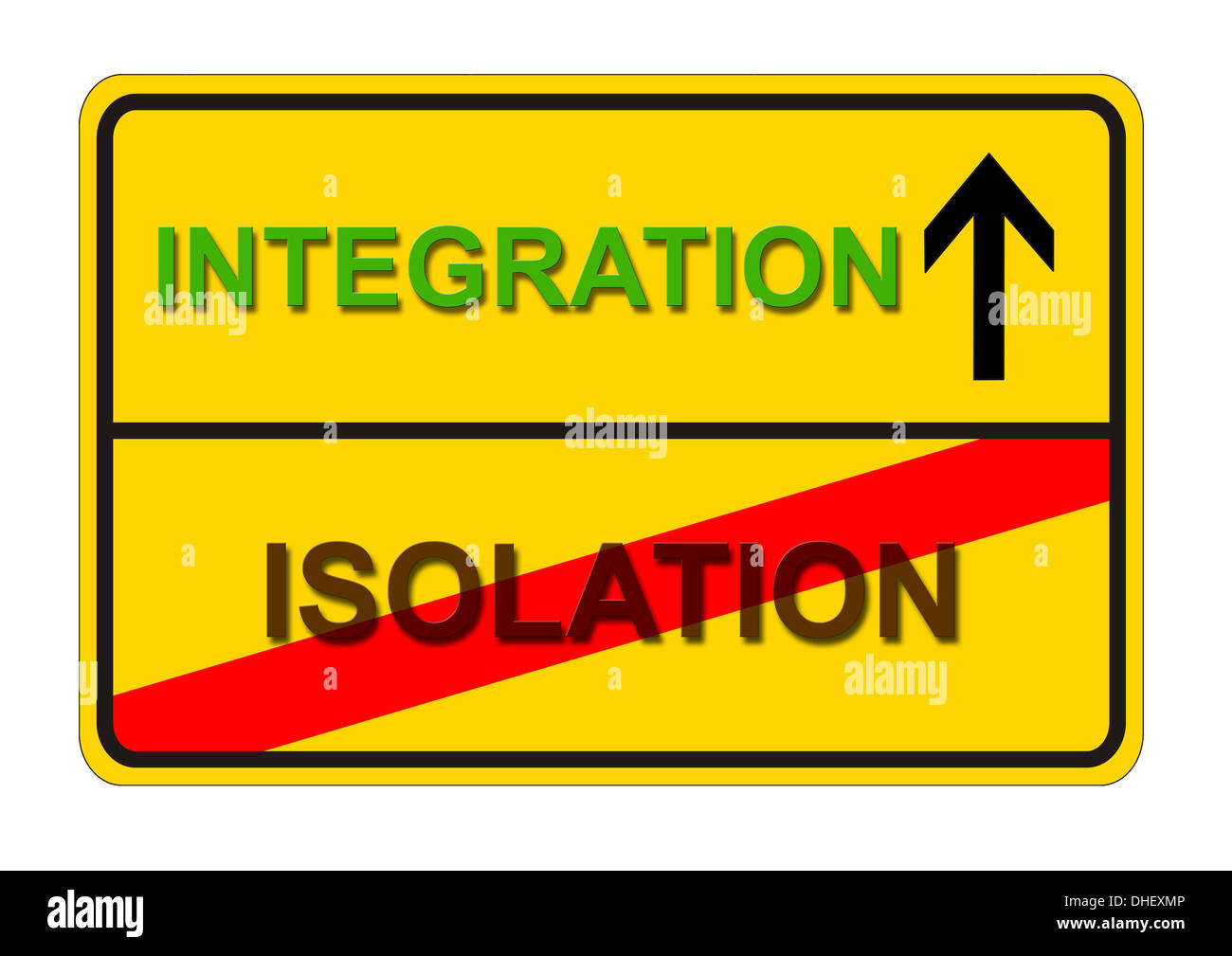 from isolation to integration Stock Photo
