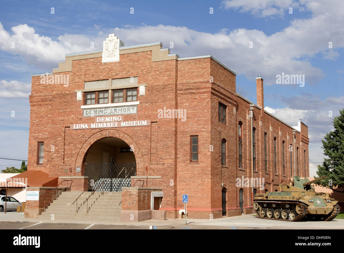 Deming Luna Mimbres Museum (built as armory in 1917), Deming, New Mexico USA Stock Photo