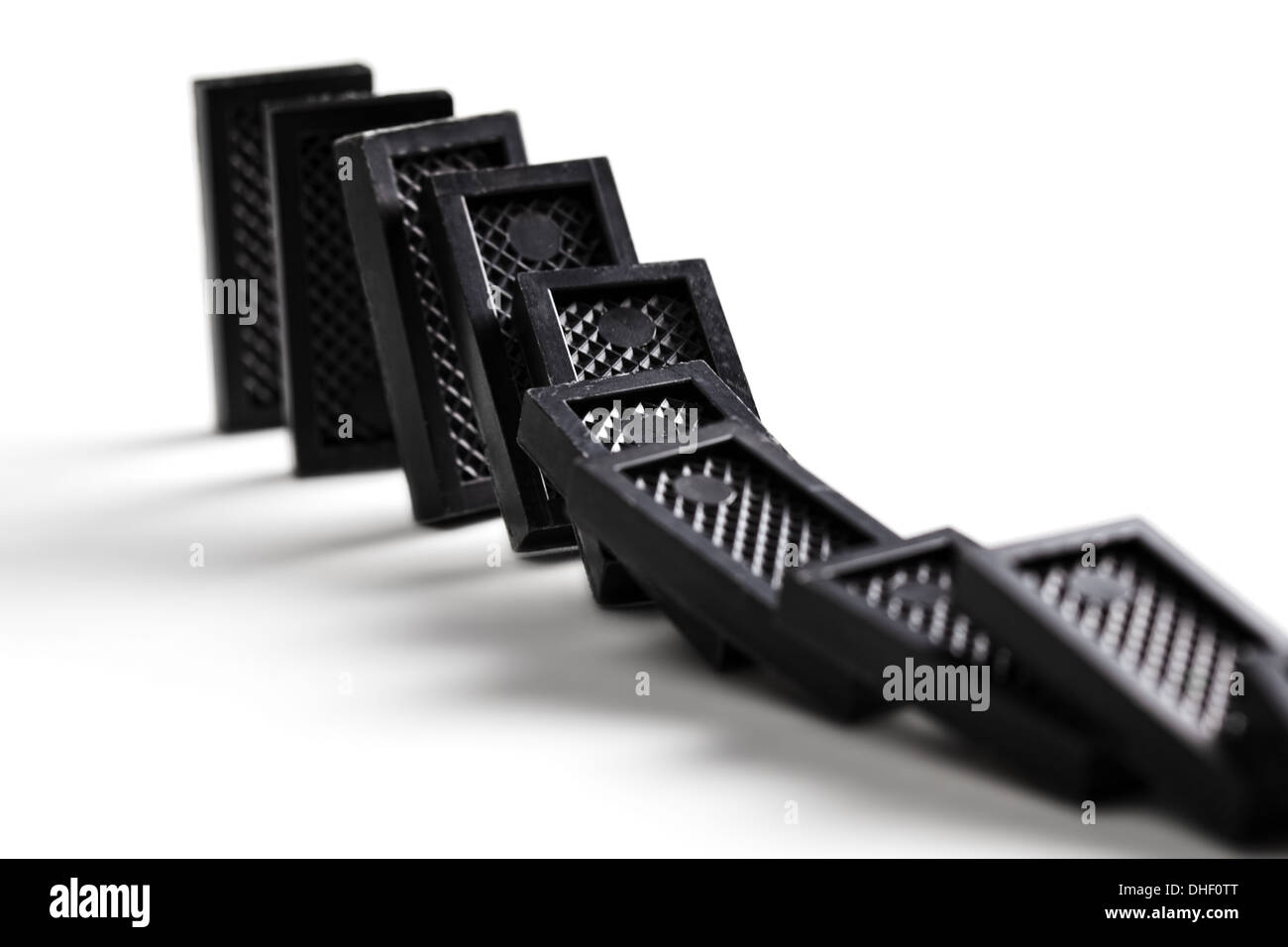 Dominoes falling hi-res stock photography and images - Alamy