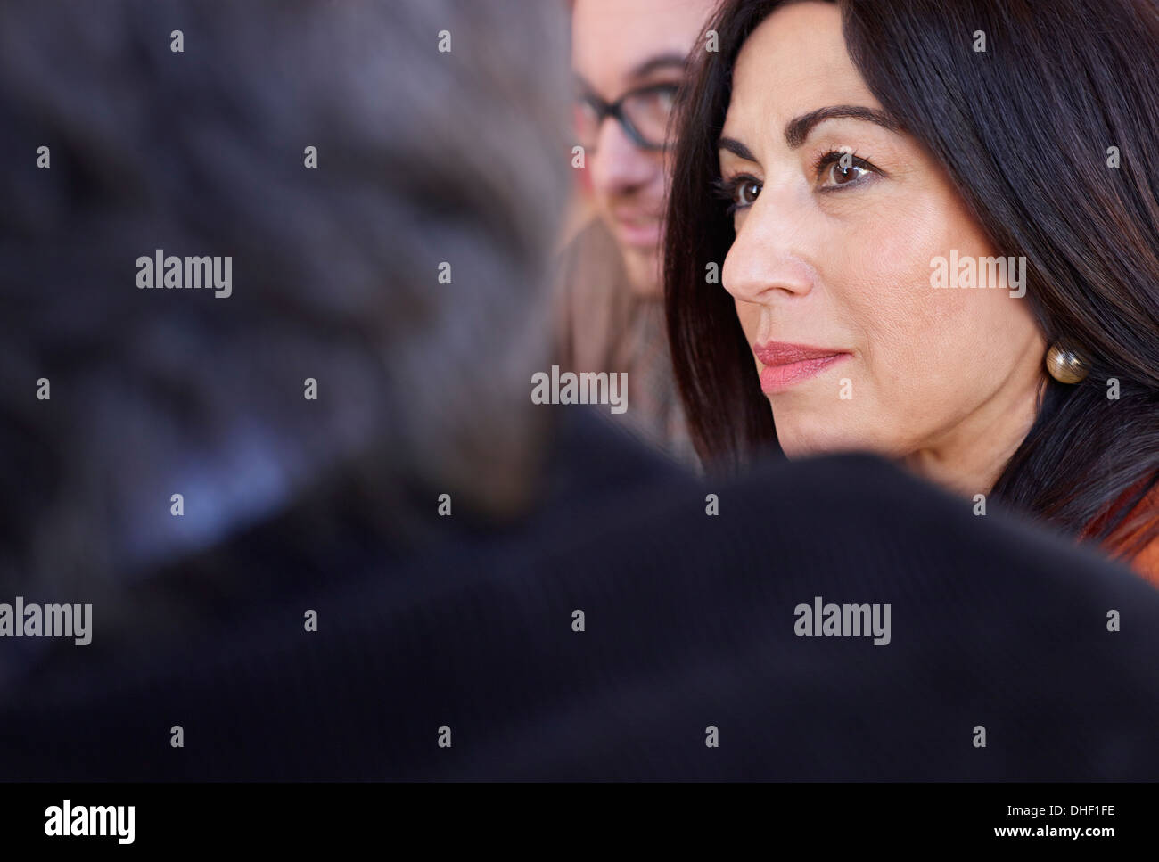 Office colleagues in meeting Stock Photo