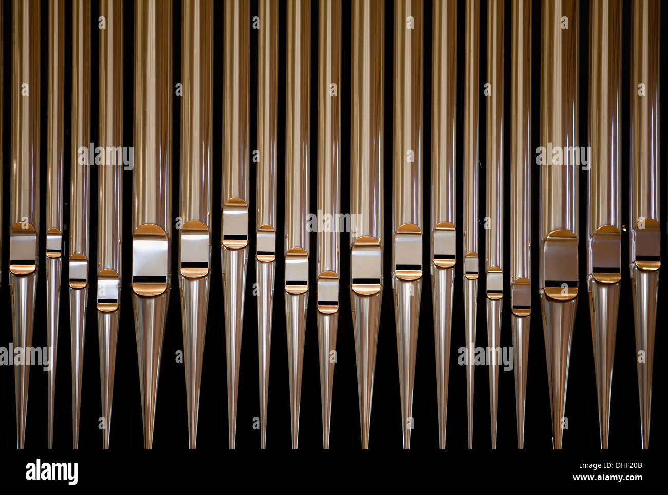 Organ pipes, Cistercian monastery Loccum, Lower Saxony, Germany Stock Photo