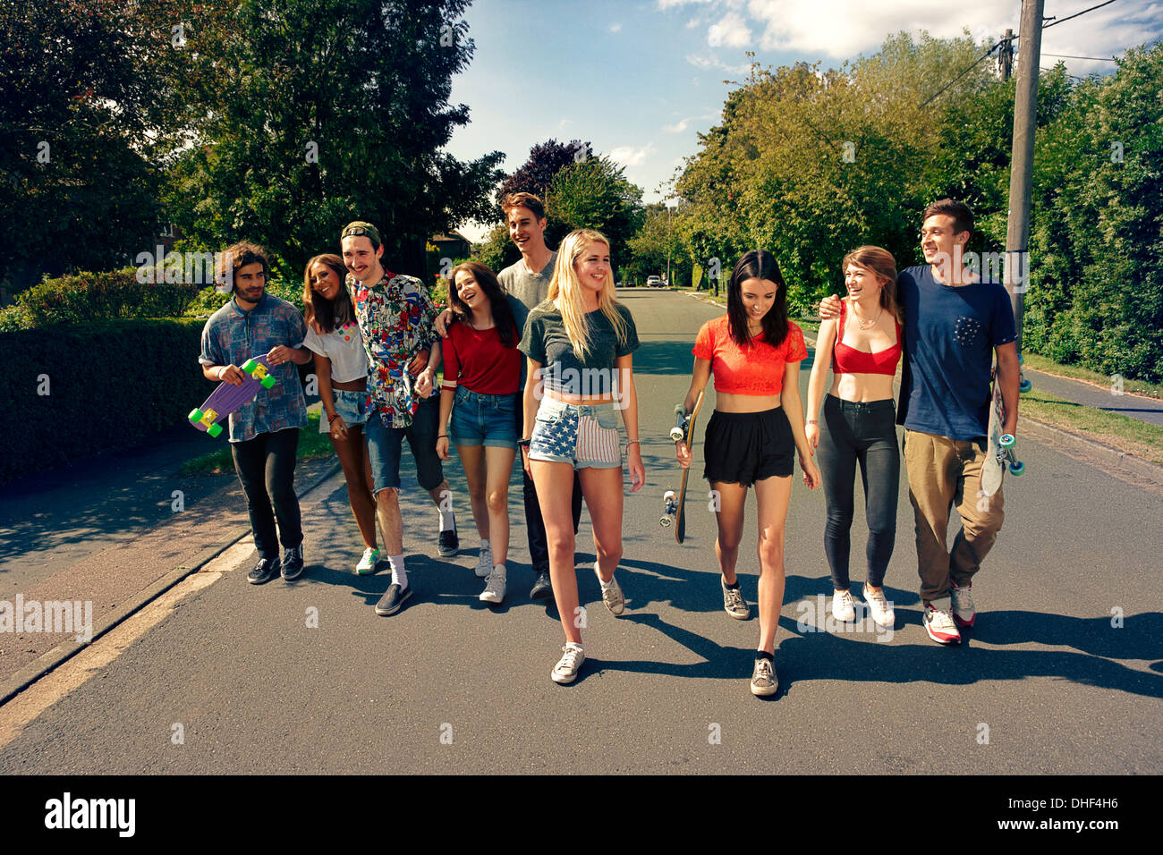 Large group of people full view hi-res stock photography and images - Alamy