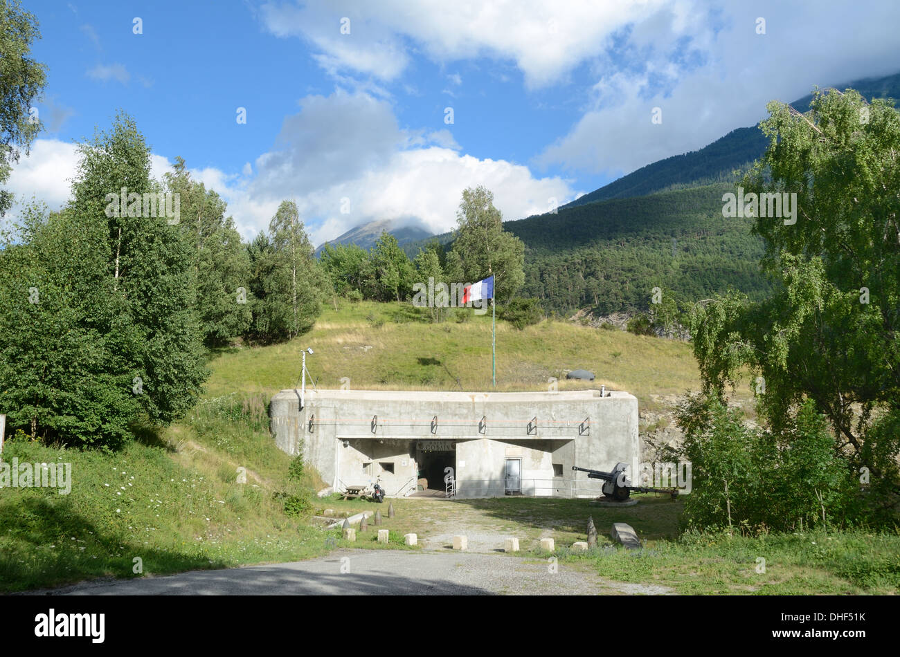 Saint Gobain Fort or Concrete Blockhouse on the Maginot Line Modane in the Maurienne Valley Savoie France Stock Photo