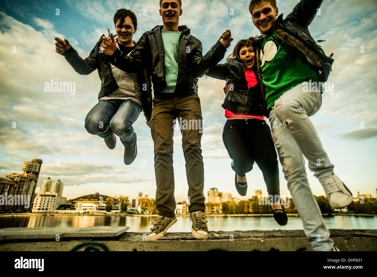 Four friends hi-res stock photography and images - Alamy