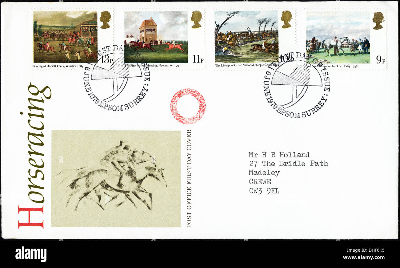 Commemorative Post Office postage stamps 13p 11p 10½p & 9p first day