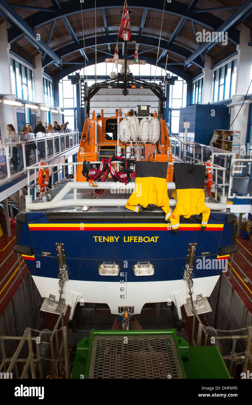 Tenby Lifeboat Stock Photo