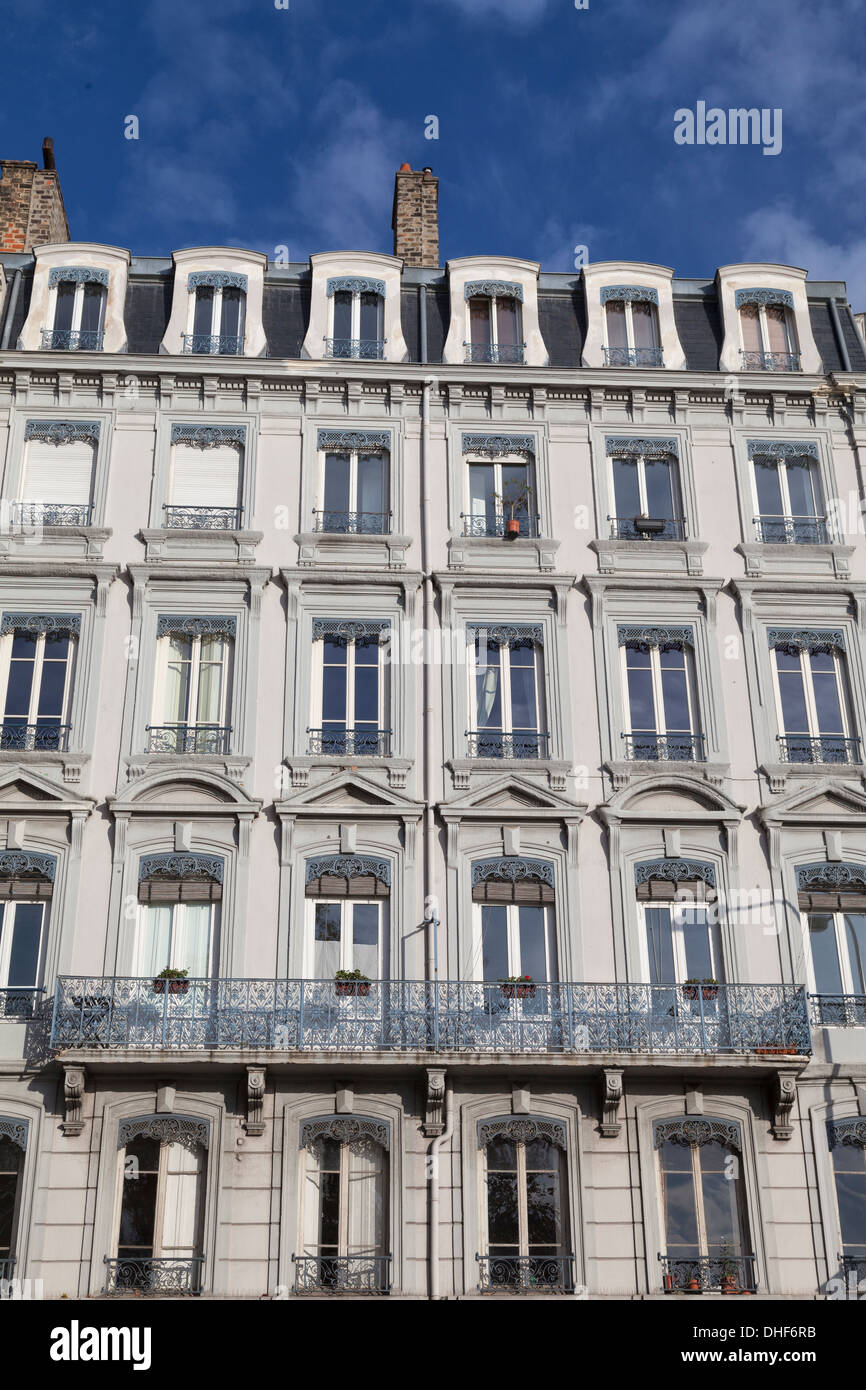 Traditional apartment buildings in Lyon, France Stock Photo Alamy